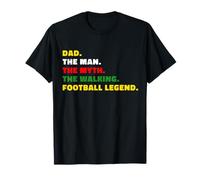Dad Walking Football Man, Myth & Legend Men’s Colourful T-Shirt