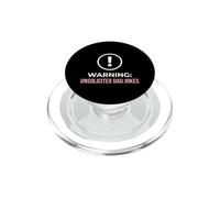 Dad Warning Unsolicited Dad Jokes Puns PopSockets PopGrip for MagSafe