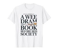 Dad who Like a Whiskey Before Bed A Wee Dram and A Good Book T-Shirt
