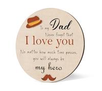 Dad Wooden Coasters Dad Gifts from Son Daughter