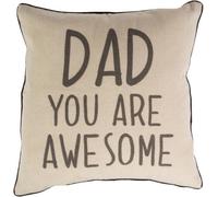 Dad You Are Awesome Square Cushion Gold 40 X 40 Cm Decorative Cushion By Maia Gifts