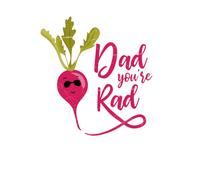 Dad You're Rad Women's T-Shirt - White - XXL - White