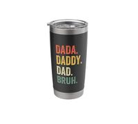Dada Daddy Dad Bruh Father's Day Dad Life Funny Stainless Steel Insulated Tumbler