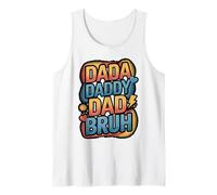 Dada Daddy Dad Bruh Funny Evolution Design Tank Top