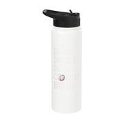 Dada Daddy Dad Coach Bruh Baseball Stainless Steel Insulated Water Bottle