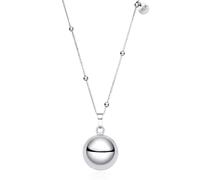 Dada Gioielli - Pregnancy Angel Calling Bell Necklace | Sounding Lucky Charm Jewelry for Mother and Baby, Bell Pendant with Rosary Style Women's Stainless Steel Chain