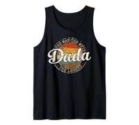 Dada Man Myth Legend Vintage Stamp Fathers Day Dad to Be Tank Top
