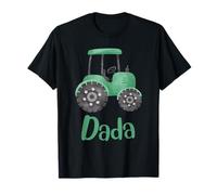 Dada of The Birthday Boy Tractors Farm Trucks Family Party T-Shirt