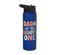 Dada of The Groovy One Dad Father Stainless Steel Insulated Water Bottle