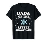 Dada of the Little Snowflake Christmas Baby Shower Boy T-Shirt
