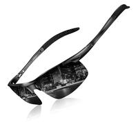 DADA-PRO Polarised Sunglasses Men Running Wrap Around Golf Driving Sports Cycling Sun Glasses UK - UV Protection Designer Shades Glassesfor Fishing Hiking (Glossy Black)