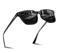 DADA-PRO Polarised-Sunglasses-Men-Women-Retro-Mens-Sunglasses-UV-Protection-Black-Designer-Sun-Glasses-for-Driving-Fishing-Classic-Ultralight-Mirrored-Shades (Black)