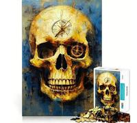 Dada Skull One Jigsaw Puzzles 1000 Pieces Recall Boost Clean Connection Real Challenge Xmas Gift (50x75cm)