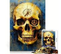 Dada Skull One Jigsaw Puzzles 1000 Pieces Recall Boost Clean Connection Real Challenge Xmas Gift (50x75cm)