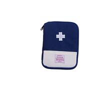 DadaA First Aid Kit,Empty Emergency Bag Pouch Travel Portable Medicine Organizer (Blue, L-18x13cm)