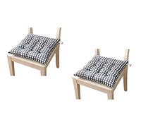 DadaAA Chair Cushion Seat Pads for Dining Chair Garden Kitchen Dining Chair Cushions Tie On (2 Pack) (grey)