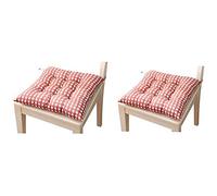 DadaAA Chair Cushion Seat Pads for Dining Chair Garden Kitchen Dining Chair Cushions Tie On (2 Pack) (orange)