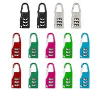 Dadabig 14Pcs Luggage Lock, 3 Digit Combination Number Padlock Travel Lock Number Lock Security Padlock for Travel Luggage Suitcase, 7 Colors