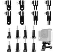 Dadabig 16 PCS 3-Way Pivot Arm Assembly Extension Kit, 3 Way Adjustable Pivot Arm Extension Thumb Knob Buckle Clip Basic Mount for GoPro Hero SJCAM and Sports Camera, Black