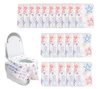 Dadabig 20 Pack Disposable Toilet Seat Cover, Large Size Potty Training Seat Cover Non-Woven Fabric Non-Slip Waterproof Toilet Seat Cover for Baby, Pregnant Mom Public Toilet