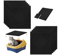 Dadabig 20 PCS Replacement Cat Litter Boxes Filters, 10.5×11.5CM Cat Litter Pans Replacement Odor Carbon Filters for Pan Odor Control