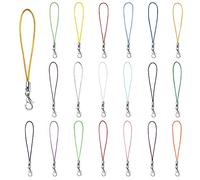 Dadabig 200 PCS Wrist lanyard, Cellphone Chain Cellphone Pendant DIY Cellphone Lanyard for Hanging for USB Drive Mp3 Mp4 Mini Camera Jewelry Making, Assorted Colours