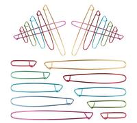 Dadabig 20Pcs Stitch Holders for Knitting, Yarn Stitch Holder Set Safety Pins Large Pins Aluminum Stitch Holders Set for Knitting Notions Crochet Needle DIY Knitting Craft Tool, Random Color