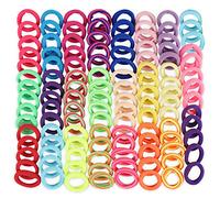 Dadabig 400Pcs Mini Hair Ties, 22 Candy Colors Cotton Baby Hair Bands Seamless Hair Elastics Ponytail Hair Accessories Hair Bobbles Bands for Babies, Girls and Kids, 2.3 cm Diameter