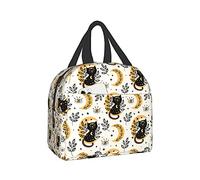 DADABULIU Lunch Bag Cat Boho Magic Moon Witchy Insulated Lunch Box Cooler Tote for Adults Kid Girl Boy Work Office School Picnic Beach Reusable Lunchbox Over 3 Years Old…