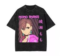 Dadadan Tshirt Pure Cotton Washed with Vintage Texture Restoring Anime Cosplay
