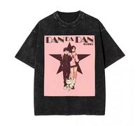 Dadadan Tshirt Pure Cotton Washed with Vintage Texture Restoring Anime Cosplay