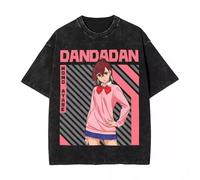 Dadadan Tshirt Pure Cotton Washed with Vintage Texture Restoring Anime Cosplay