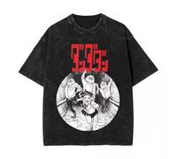 Dadadan Tshirt Pure Cotton Washed with Vintage Texture Restoring Anime Cosplay