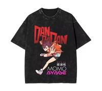 Dadadan Tshirt Pure Cotton Washed with Vintage Texture Restoring Anime Cosplay