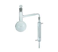 DADAKEWIN 500ml Distillation Apparatus with Ground Glass Joint 14/23, Borosilicate 3.3 Glass Graham Condenser Distilling Apparatus Lab Glassware Kit Customizable (Without Rack)