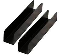 Dadamong 2Pcs U-Shape Non-stick Biscuit Cake Bread Mold Baguette Toast Mould, Carbon Steel Rectangle Cake Pan Cranberry Cookies Molds for Kitchen Baking (Black)