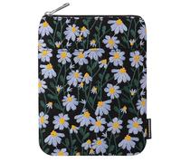 Dadanism 6-7 Inch Embroidered Daisy Padded Sleeve for All-New 7" Kindle Paperwhite, 7" Kindle Colorsoft, 6" Kindle, Protective Sleeve Case for 6" Kobo Clara BW/Colour E-Reader, Blue Daisy