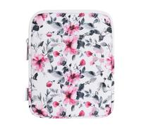 Dadanism 6-7 Inch Padded Sleeve for 7" Kindle Colorsoft Signature Edition and All-New Kindle Paperwhite, Protective Pouch Bag Carrying Case for 6" K-indle/K-indle Oasis/Kobo E-Reader, Pink Flower