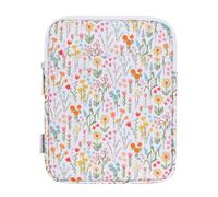 Dadanism 6-7 Inch Padded Sleeve for 7" Kindle Colorsoft Signature Edition and All-New Kindle Paperwhite, Protective Pouch Bag Carrying Case for 6" K-indle/K-indle Oasis/Kobo E-Reader, White Floral
