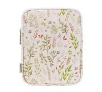 Dadanism 6-7 Inch Padded Sleeve for 7" Kindle Colorsoft Signature Edition and All-New Kindle Paperwhite, Protective Sleeve Pouch Bag Carrying Case for 6" K-indle/K-indle Oasis/Kobo E-Reader,Beige Leaf