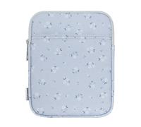 Dadanism 6-7 Inch Universal Padded Sleeve for eReader, Blue Floral | Protective Carrying Case Fits 7" Paperwhite/Colorsoft Signature Edition eReader, 6" Kobo Clara BW/Colour,7" Kobo Libra Colour