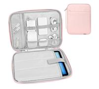 Dadanism 9-11 Inch Tablet Sleeve Bag Padded Carrying Case for iPad A16 11" 2025, iPad 10th Gen/Air 5th 4th Gen 10.9", i-Pad Air/Pro 11", i-Pad 10.2", Galaxy Tab A9+ Plus 11", reMarkable 2 10.3", Pink
