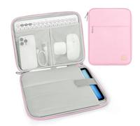 Dadanism 9-11 Inch Tablet Sleeve Padded Carrying Case for iPad (A16) 11th Gen 11", iPad 10th Gen 10.9", i-Pad Air/Pro 11", i-Pad Air 5/4 10.9", i Pad 9/8/7th Gen, Galaxy Tab A9+ Plus 11", Flowers Pink