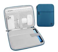 Dadanism 9-11 Inch Tablet Sleeve Padded Carrying Case for iPad (A16) 11th Gen 11", iPad 10th Gen 10.9", i-Pad Air/Pro 11", i-Pad Air 5/4 10.9", i Pad 9/8/7th Gen, Galaxy Tab A9+ Plus 11",Peacock Blue