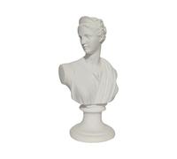 DadArt Artemis Diana Goddess Bust White Alabaster Statue 21.5 cm