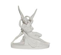 DadArt Psyche Revived by Cupid’s Kiss White Alabaster Statue Canova Louvre 20 cm