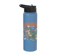 Dadasaurus #1 Dad Playful Dino Theme Stainless Steel Insulated Water Bottle