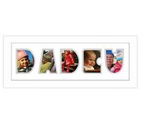 Dadcu Photo Frame Welsh Word Photo frame 1239A (White Finish Frame White Mount Grey Inside)