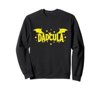 Dadcula Funny Vampire Dad Halloween Costume Bat Design Sweatshirt
