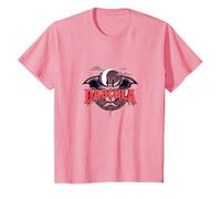 Dadcula: Spooky Dad Halloween Vampire Bat Mustache T-Shirt, Kids, Pink, 8 Years